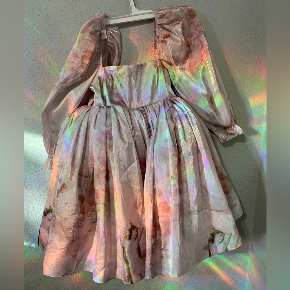 Selkie Venus puff silk dress
